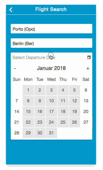 Datepicker Sequence Two