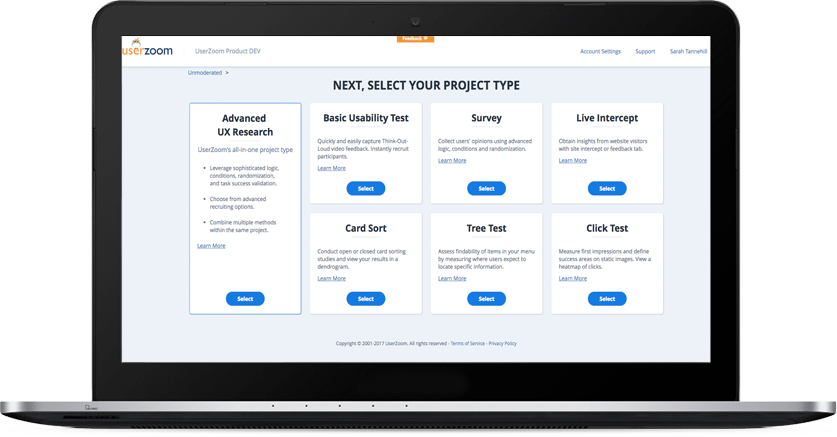 UserZoom – UX measurement