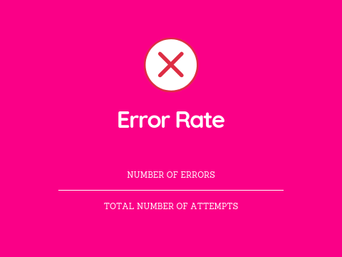 important UX KPIs error rate