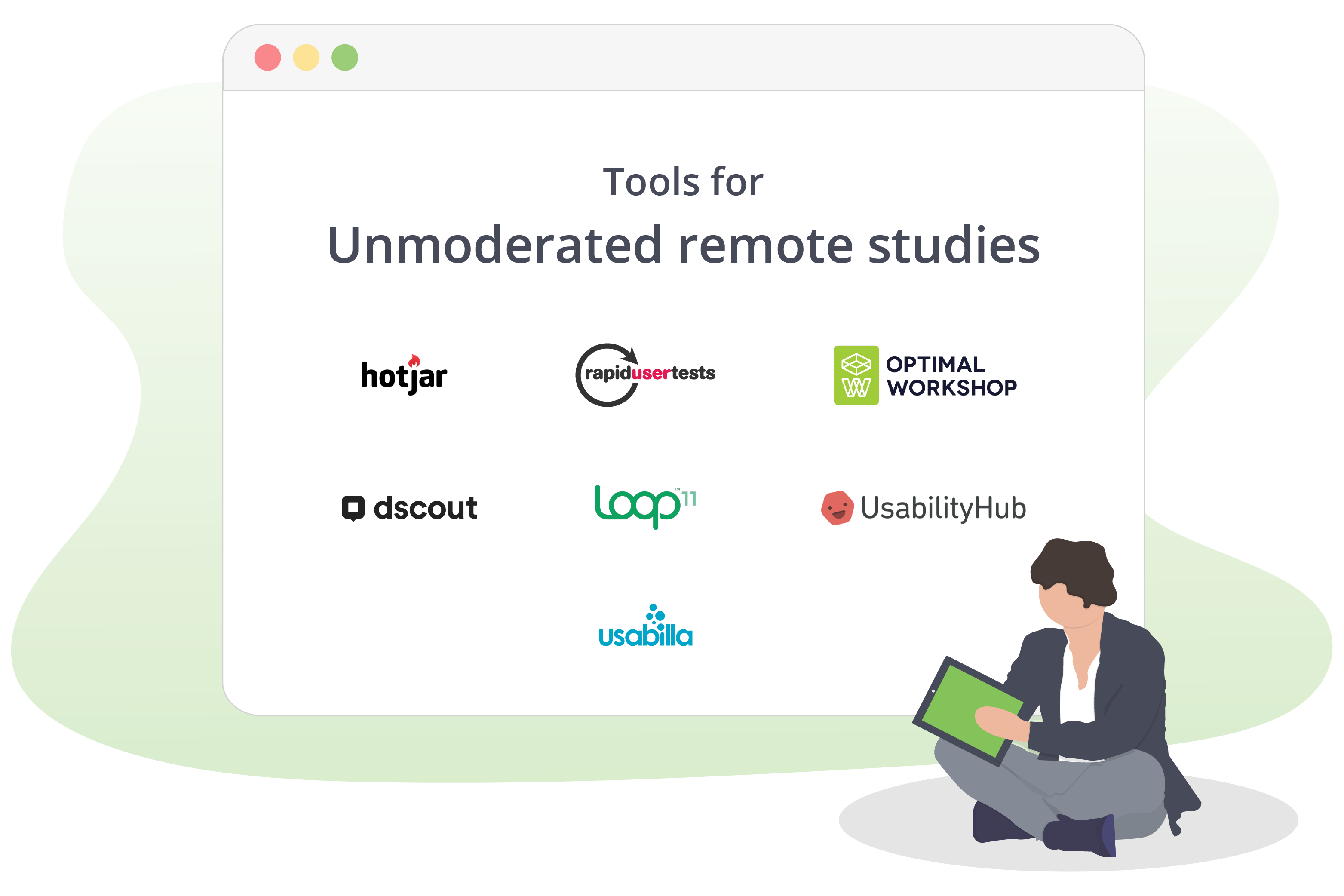 Tools for unmoderated remote studies