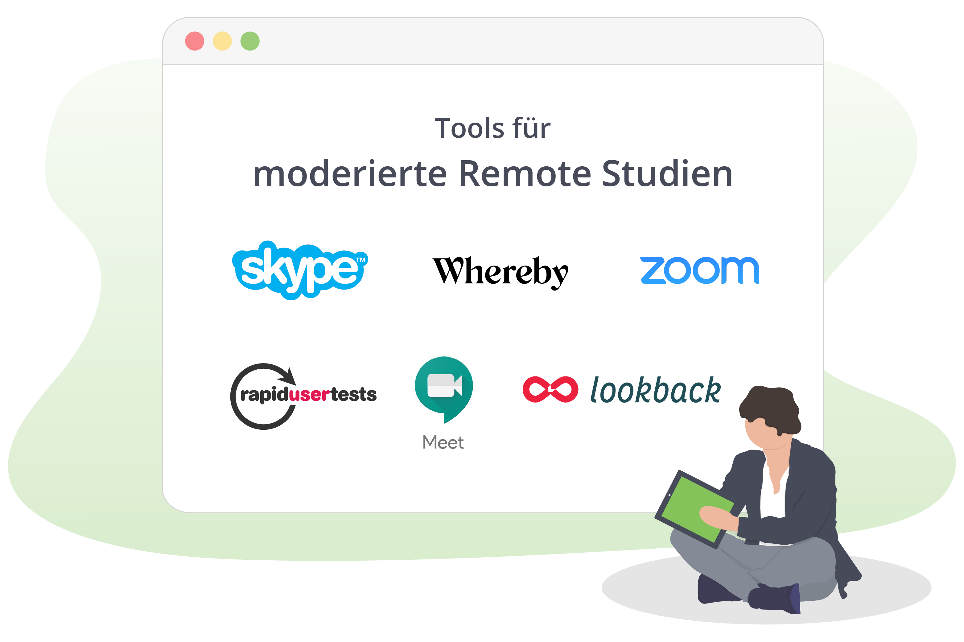 Tools für moderierte Remote Studien