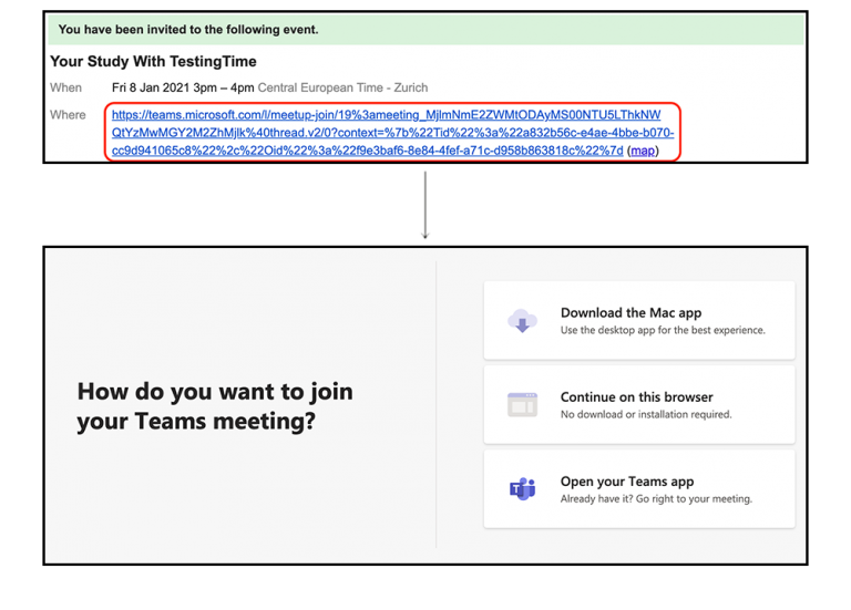 Microsoft Teams Instructions TestingTime