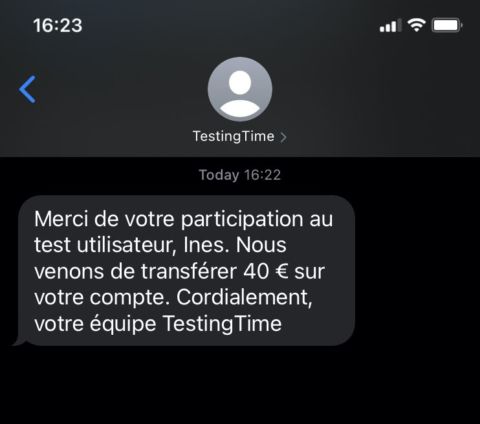 Merci de votre participation