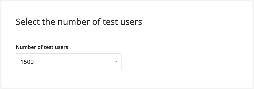 1500 test users