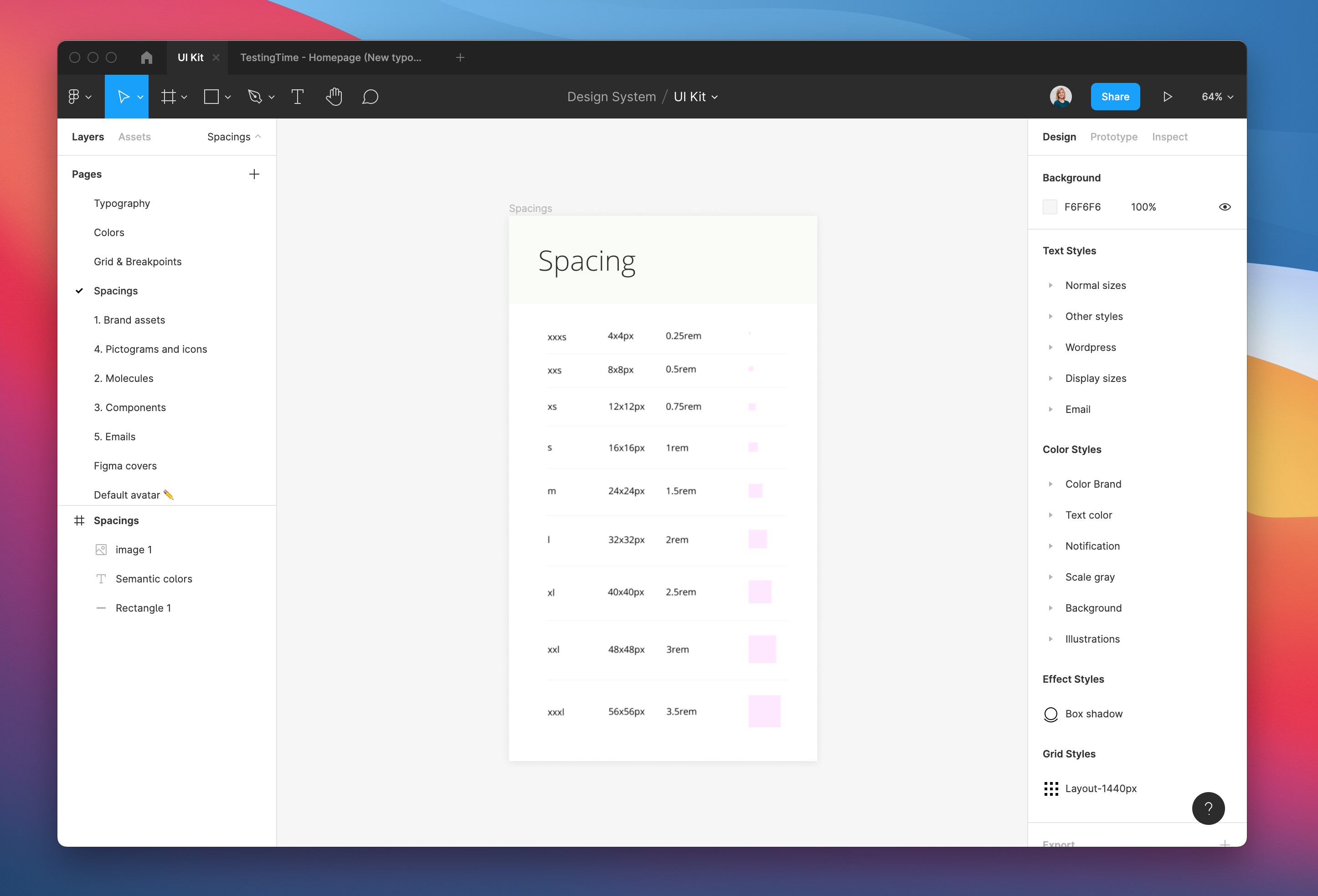 Design System Spacing