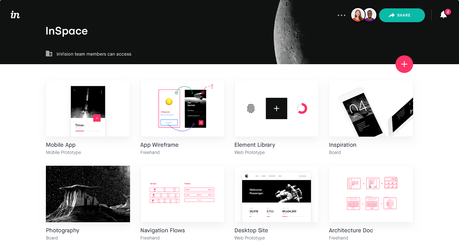 InVision InSpace