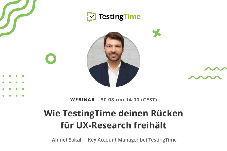 Wie TestingTime deinen Rücken für UX-Research freihält