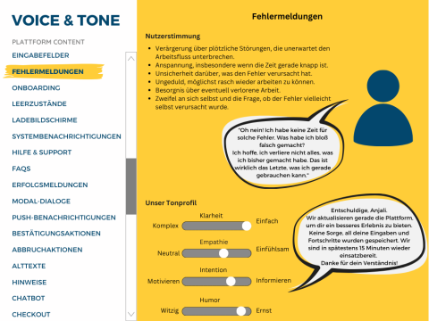 Voice & Tone-Leitfaden